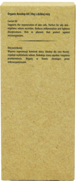 SATTVA Ayurveda ,olej z dzikiej róży do skóry i włosów, organiczny,lewa