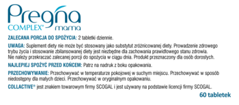 PREGNA Complex Mama,suplement diety dla kobiet, regeneracja po urodzeniu dziecka,lewa