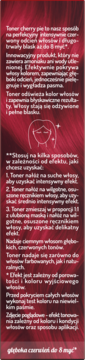Czerwona etykieta tonera OnlyBio Cherry Pie do włosów, z białym tekstem o intensywnym odcieniu i blasku.
