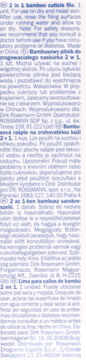 FUSSWOHL ,pilnik do stóp do usuwania zrogowaciałego naskórka na mokro i na sucho, 2w1, bambusowy,lewa