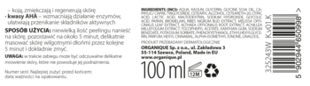 ORGANIQUE Basic Cleaner ,peeling enzymatyczny,lewa