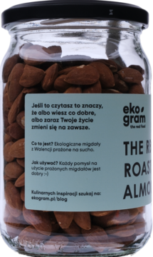 EKOGRAM BIO ,migdały prażone,lewa