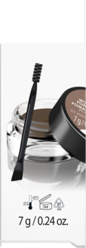 DELIA COSMETICS Eyebrow Expert ,pomada do brwi, wodoodporna, nr 5.0 Jasny Brąz,lewa