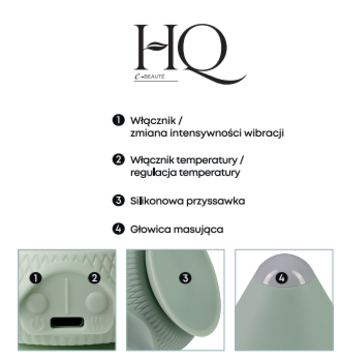HQ ,masażer do akupresury, elektroniczny, wibracyjny,lewa