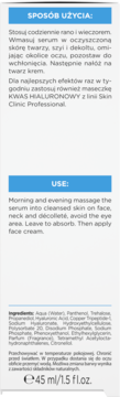 BIELENDA Skin Clinic Professional Kwas Hialuronowy,serum do twarzy, nawilżająco-kojące, na dzień i na noc,lewa