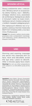 BIELENDA Skin Clinic Professional Peptydy Sygnałowe,serum do twarzy, stymulująco-odmładzające, na dzień i na noc,lewa