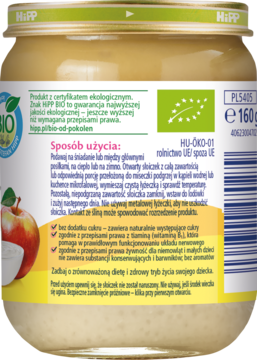 HIPP BIO od pokoleń Moje Śniadanko,owsianka z owocami i jogurtem, po 9. m-cu,lewa