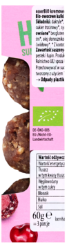 ENERBIO ,kulki kremowe, Żurawina i Wiśnia,lewa
