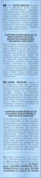 EVELINE COSMETICS Caffeine Super Needles 30,mezo-serum pod oczy, reduktor zmarszczek i objawów zmęczenia,lewa