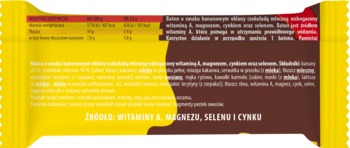 BERAW! EWA CHODAKOWSKA Kids ,baton o smaku Bananowym oblany Czekoladą Mleczną,lewa