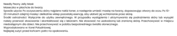 Screenshot of Needly Peony Jelly Mask product description: a brightening and nourishing sheet mask.