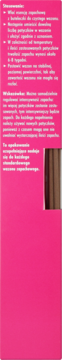 Boczne opakowanie Domol Perfume & Style patyczki zapachowe peonia i kwiat wiśni, różowe z tekstem.
