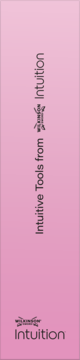 Różowy banner reklamowy Wilkinson Intuition, z tekstem 'Intuitive Tools' i logiem Intuition.