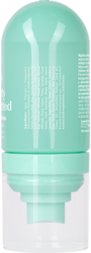 Zielono-przezroczysta mgiełka utrwalająca makijaż o matowym wykończeniu, widok z tyłu, czytelne składniki.