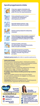 Ulotka Bebiko 2R nutriFLOR EXPERT: 7 kroków przygotowania mleka, warunki przechowywania i kontakty.