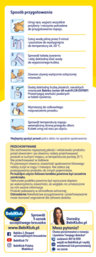 Instrukcja przygotowania mleka Bebiko Junior 4R nutriFLOR EXPERT, 7 kroków, przechowywanie i kontakt.