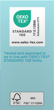 Certyfikaty OEKO-TEX® Standard 100 i FSC MIX, potwierdzające jakość tamponów o.b. ProComfort.