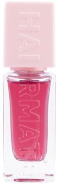Różowa mgiełka perfumowana SHIMMER PERFUME MIST w szklanej butelce z jasnoróżową zakrętką, widok z przodu.