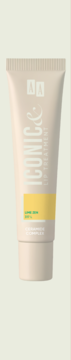 Beżowa tubka AA ICONIC LIP TREATMENT LIME ZEN, kompleks ceramidów, żółta etykieta, widok z przodu.