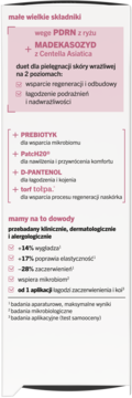 Etykieta dermokosmetyku CELLULAR-CALM-REPAIR z PDRN, Madekasozydem, składem i wynikami badań.