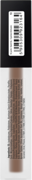 Matowa pomadka Super Match Liquid Lip w butelce nude, tył opakowania z kodem kreskowym i listą składników.