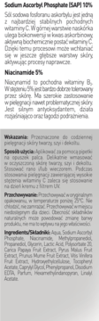 Tył opakowania serum Bioliq Pro, lista składników z witaminą C i niacynamidem, instrukcje, tekst PL.