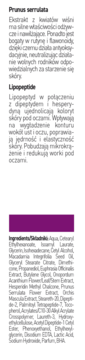 Polski opis kremu pod oczy z Prunus serrulata i Lipopeptide, wygładzający zmarszczki, redukujący cienie. Pełna lista składników.
