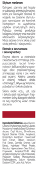 Polski opis składników Bioliq 65+: ostropest, kasztan i zielona herbata, z listą INCI.
