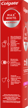 COLGATE Max White Expert Original,pasta do zębów, wybielająca,lewa