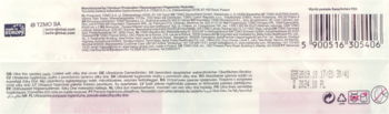 Tył opakowania ultracienkich podpasek higienicznych z siateczką silky drai, widoczne teksty i kod kreskowy.