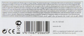 AEG ,golarka dla pań, LS 5652,lewa
