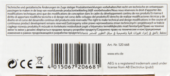 AEG ,golarka dla pań, LS 5652,lewa