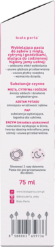 BIAŁA PERŁA Extra White Intensywna Terapia,pasta do zębów, wybielająca,lewa