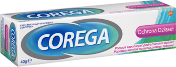 COREGA ,krem mocujący do protez zębowych,lewa