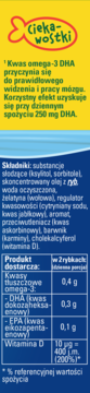 MÖLLER'S Omega-3 Rybki ,żelki o smaku malinowym, suplement diety,lewa