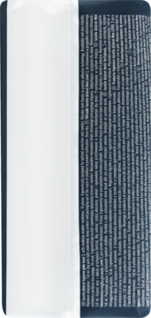 Bok opakowania Facelle Wkładki higieniczne men level 2, biały panel obok ciemnego z drobnym tekstem.