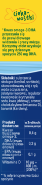 MÖLLER'S Omega-3 Rybki ,żelki o smaku pomarańczowo-cytrynowym, suplement diety,lewa
