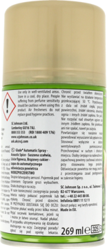 GLADE Automatic Spray ,zapas do automatycznego odświeżacza powietrza, Acoustic Spice,lewa