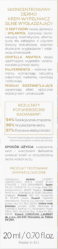Tył opakowania kremu pod oczy Christian Laurent Botulin Revolution z polskim opisem i składem.