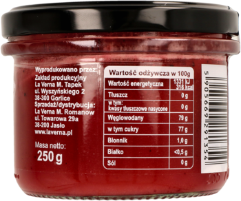 LA VERNA ,miód z aronią,lewa