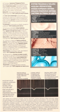 SCHWARZKOPF GLISS COLOR Care & Moisture ,farba do włosów, trwała, nr 1-0 Głęboka Czerń,lewa