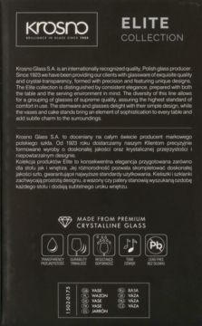 KROSNO ,wazon, 17,5 cm,lewa