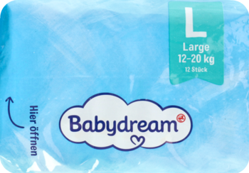 BABYDREAM ,pieluchy do pływania, Large, 12-20 kg,lewa