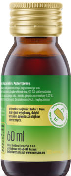 WELSOM Curcuma Shot ,napój typu shot, Pomarańcza, Kurkuma, Acerola,lewa