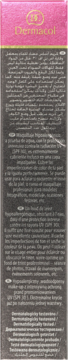 DERMACOL ,hypoalergiczny wodoodporny podkład do twarzy z ochroną UV nr 210,lewa