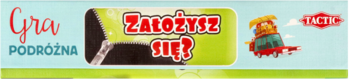 TACTIC Założysz się? ,gra podróżna, 8+,lewa