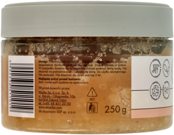 MANUFAKTURA PIĘKNA Różowy Grejpfrut ,peeling do ciała, cukrowy,lewa