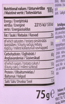 LONG CHIPS ,chipsy o smaku śmietany z cebulką,lewa