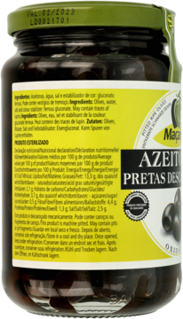 MAÇARICO ,oliwki czarne, drylowane,lewa
