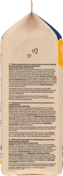 Tył beżowego opakowania karmy Winston Nature dla kota, z listą składników, bogatej w indyka, bez zbóż.